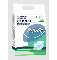 Одноразові пелюшки поглинаючі MyCo Cover 60х90 см, 5 шт.
