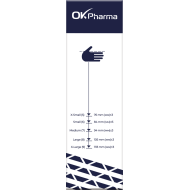 Рукавички нітрилові текстуровані, неприпудрені, оглядові, нестерильні розмір S 100 шт