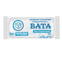 Вата нестерильная  50г рoлик DR. WHITE 
