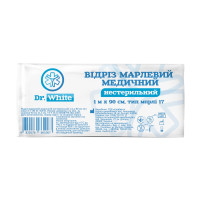 Марлевый отрез 1м на 90см медицинский нестерильный Dr. White