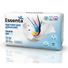 Підгузки для дорослих Essenta NORMAL, розмір М, 75-125 см 30шт/уп