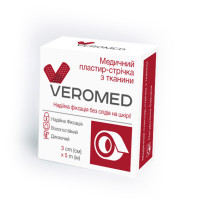 Лейкопластырь-катушка Veromed тканевой 3см х 5м