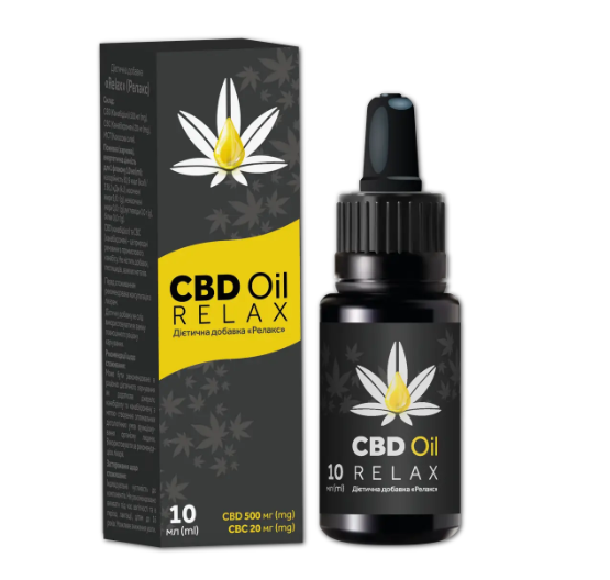 CBD Масло Релакс 500 мг (10 мл) — купить каннабидиол для сна и